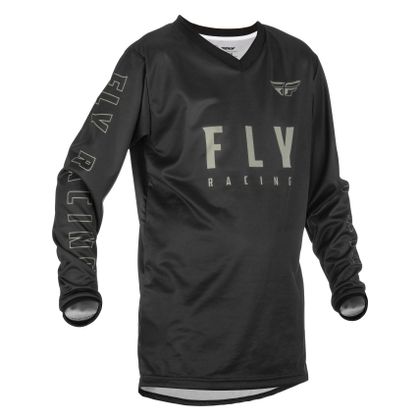 Camiseta de motocross Fly F-16 - NEGRO/GRIS INFANTIL