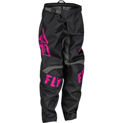 Pantalón de motocross Fly F-16 KID - Negro / Rosa