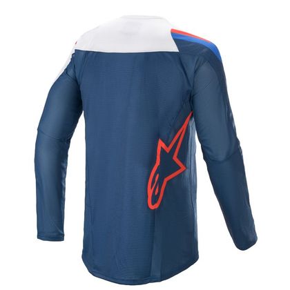 Camiseta de motocross Alpinestars TECHSTAR - VENOM - DARK BLUE BRIGHT RED WHITE 2021