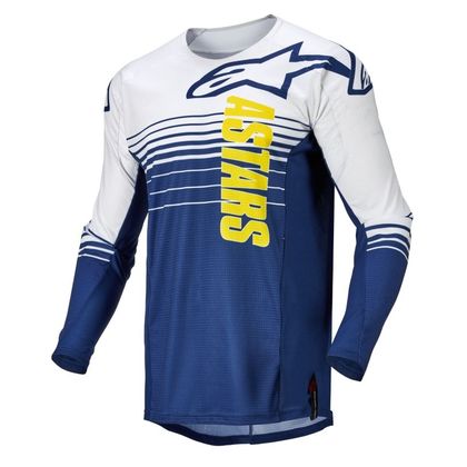 Camiseta de motocross Alpinestars TECHSTAR PHANTOM - DARK BLUE WHITE 2022 Ref : AP12415 