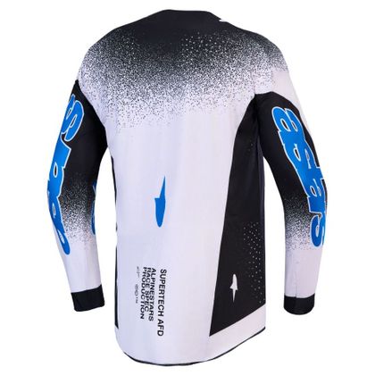 Maillot cross Alpinestars SUPERTECH - HITEN AFD 2027 - Noir / Bleu