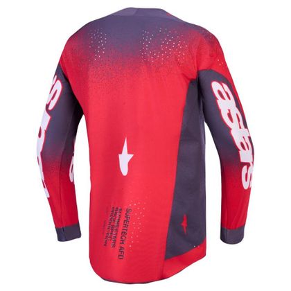 Maillot cross Alpinestars SUPERTECH - HITEN AFD 2027 - Gris / Rouge