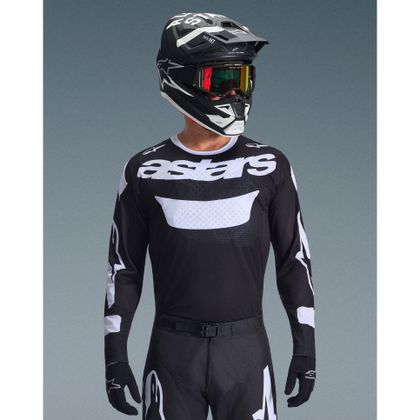 Alpinestars RACER LUCHT - RIWAY 2025 Kruisshirt - Zwart / Wit