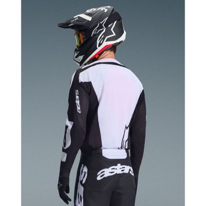 Alpinestars RACER LUCHT - RIWAY 2025 Kruisshirt - Zwart / Wit