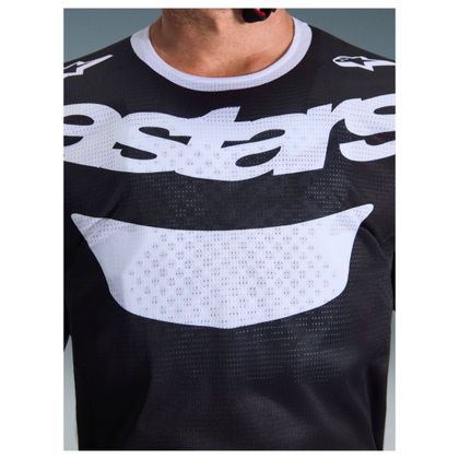 Alpinestars RACER LUCHT - RIWAY 2025 Kruisshirt - Zwart / Wit