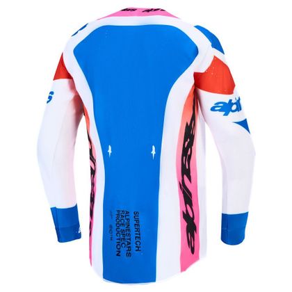 Krosový dres Alpinestars SUPERTECH - DYNA 2027 - Bílá / Modrá