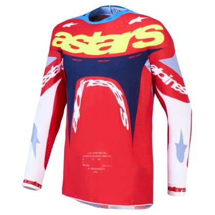 Krosový dres Alpinestars SUPERTECH - DYNA 2027 - Červená / Bílá Ref: AP4473 