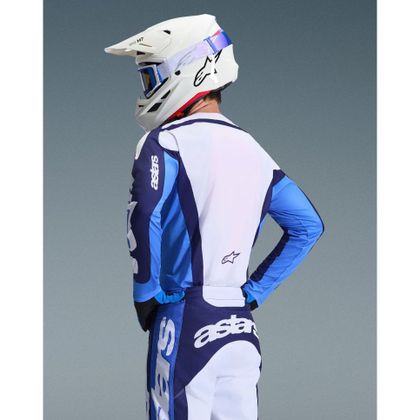 Alpinestars RACER - RIWAY 2025 Kruisshirt - Blauw / Wit