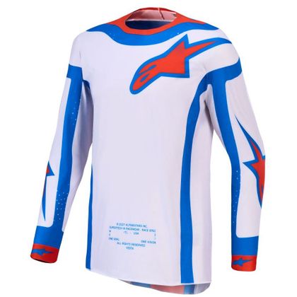 Krosový dres Alpinestars SUPERTECH - VESTA 2027 - Bílá / Červená Ref: AP4468 