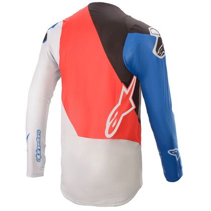Camiseta de motocross Alpinestars SUPERTECH - BLAZE - BRIGHT RED BLUE 2021