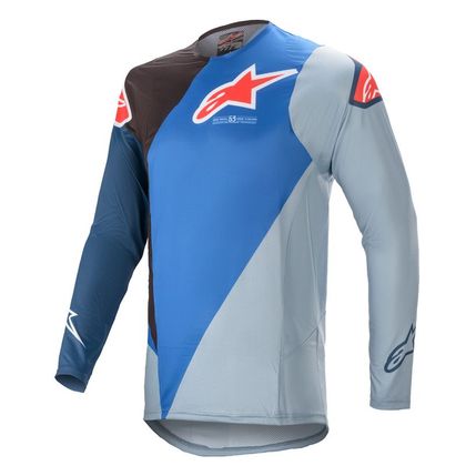 Maillot cross Alpinestars SUPERTECH - BLAZE - BLUE BLACK 2021 Ref : AP12077 