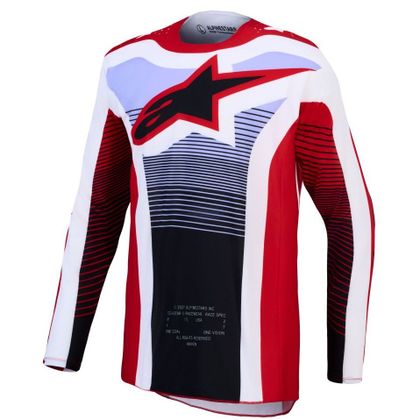 Krosový dres Alpinestars TECHSTAR - MAVEN 2027 - Červená / Fialový Ref: AP4482 