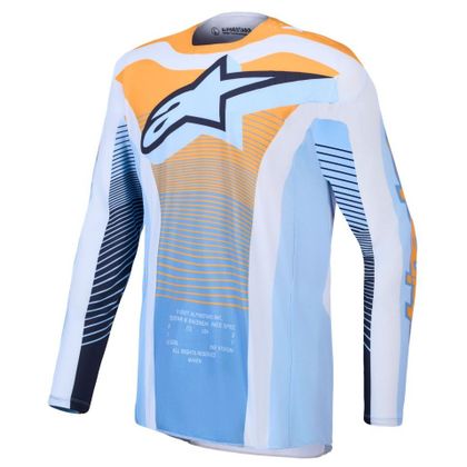 Alpinestars TECHSTAR - MAVEN 2027 Crosshemd - Weiß / Blau Ref : AP4483 