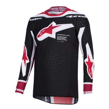 Alpinestars SUPERTECH - AFD V 2025 Cross jersey - Black / Red Ref : AP4027 