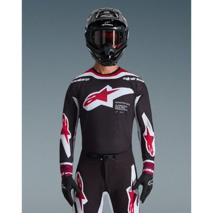 Alpinestars SUPERTECH - AFD V 2025 Cross jersey - Black / Red