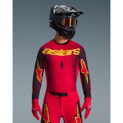 Alpinestars SUPERTECH - SCENZ 2025 Cross-Trikot - Rot / Schwarz