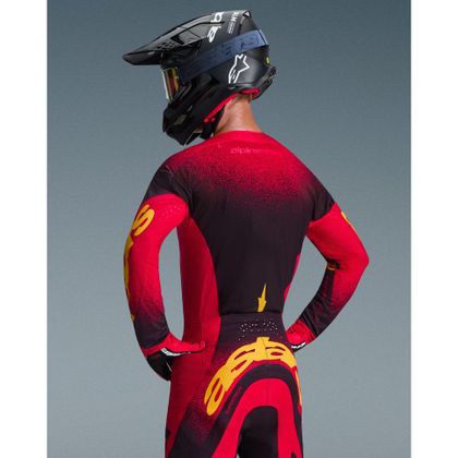 Alpinestars SUPERTECH - SCENZ 2025 Cross-Trikot - Rot / Schwarz