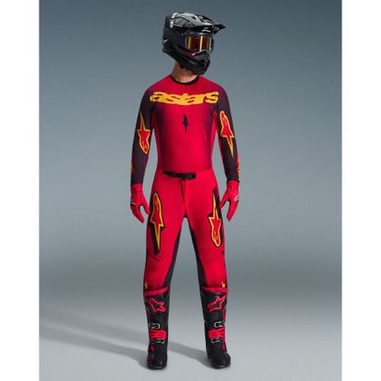 Alpinestars SUPERTECH - SCENZ 2025 Cross-Trikot - Rot / Schwarz