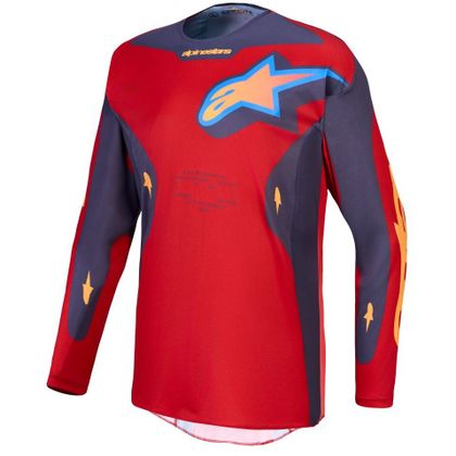 Maillot cross Alpinestars RACER - HUNT 2027 - Rouge / Gris Ref : AP4501 
