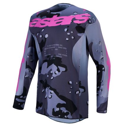 Maillot cross Alpinestars RACER - LONE 2027 - Gris / Violet Ref : AP4514 