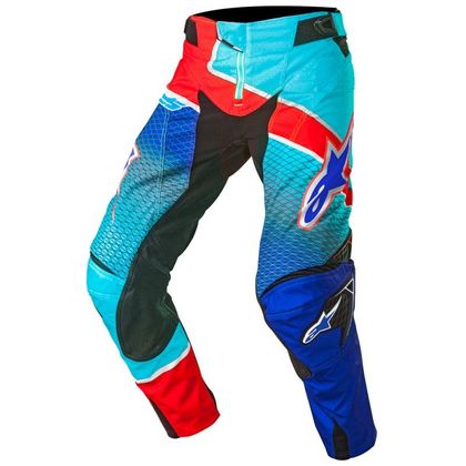 Pantaloni da cross Alpinestars TECHSTAR VENOM BLUE CYAN RED  2017