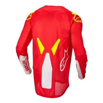 Maillot cross Alpinestars TECHSTAR FACTORY - RED FLUO WHITE YELLOW FLUO 2022