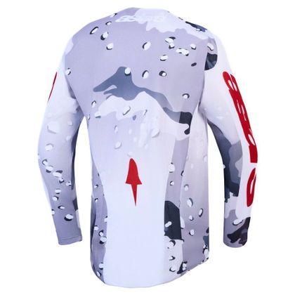 Maillot cross Alpinestars RACER - AIR LONE 2027 - Blanc / Rouge