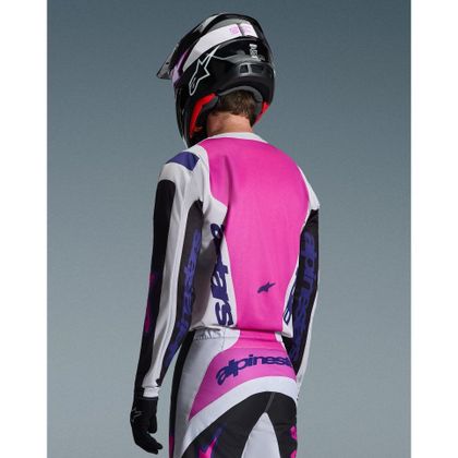Alpinestars FLUID - GRID 2025 Cross jersey - Black / Grey
