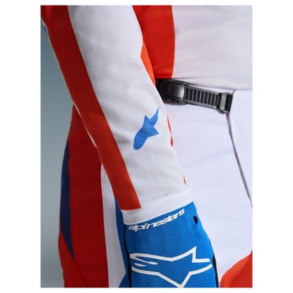 Maillot cross Alpinestars FLUID - GRID 2025 - Orange / Bleu