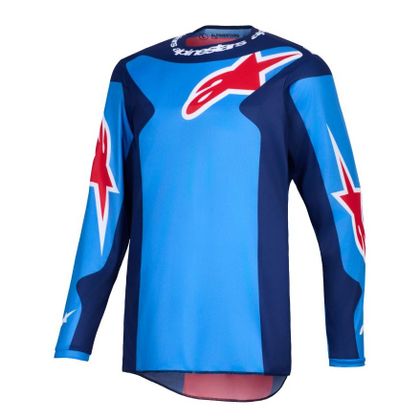 Maillot cross Alpinestars FLUID - GRID 2025 - Bleu / Rouge Ref : AP4036 