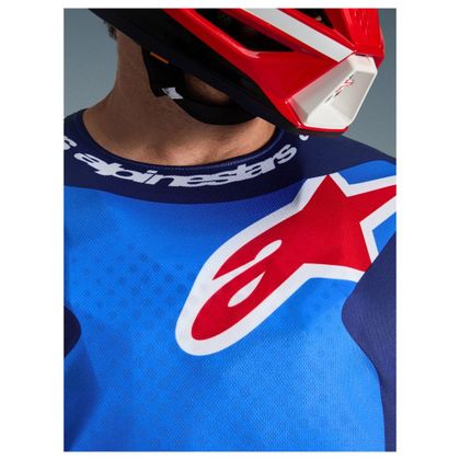 Maillot cross Alpinestars FLUID - GRID 2025 - Bleu / Rouge