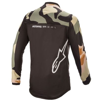 Camiseta de motocross Alpinestars RACER - TACTICAL - DESERT CAMO WHITE 2021