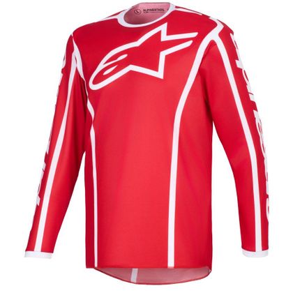 Maillot cross Alpinestars FLUID - APEX 2025 - Rouge / Blanc Ref : AP4038 