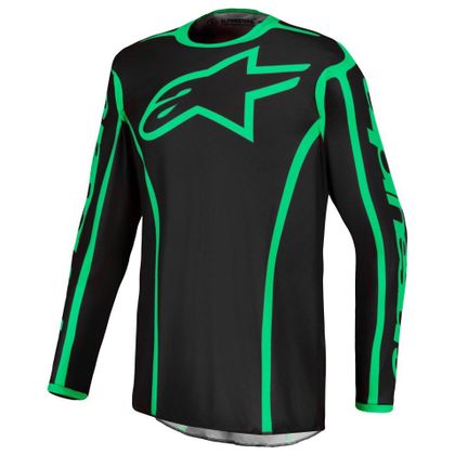 Krosový dres Alpinestars FLUID - APEX V2 2027 - Černá / Zelená Ref: AP4528 