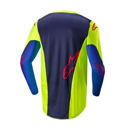 Maillot cross Alpinestars RACER - HOEN 2025 - Jaune / Bleu