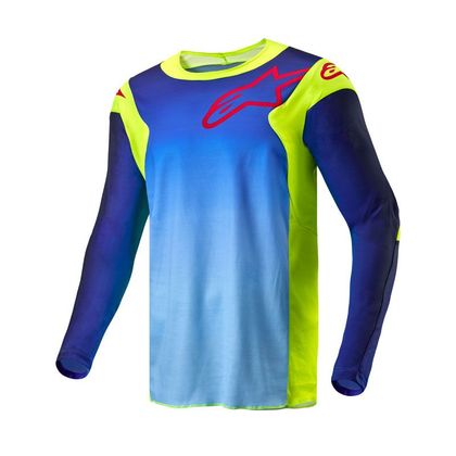 Maillot cross Alpinestars RACER - HOEN 2025 - Jaune / Bleu Ref : AP12777-YFBNN 