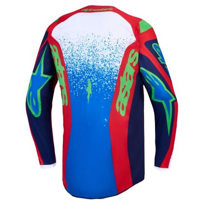 Krosový dres Alpinestars FLUID - DRAG 2027 - Modrá / Červená
