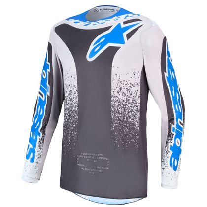 Krosový dres Alpinestars FLUID - DRAG 2027 - Černá / Modrá Ref: AP4535 
