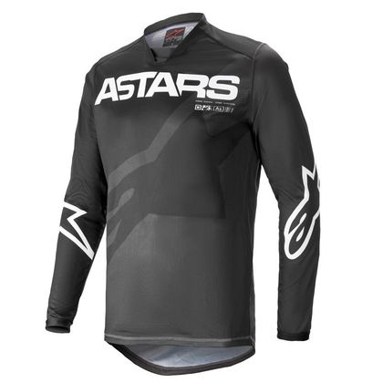 Camiseta de motocross Alpinestars RACER - BRAAP - BLACK ANTHRACITE WHITE 2021 Ref : AP12089 
