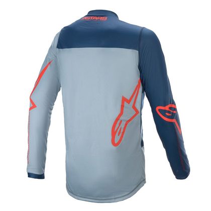 Camiseta de motocross Alpinestars RACER - BRAAP - DARK BLUE POWDER BLUE BRIGHT RED 2021