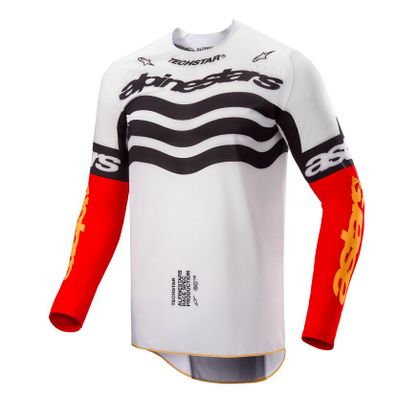 Alpinestars TECHSTAR - DEEP 2025 Cross-Trikot - Schwarz / Weiß Ref : AP3621 