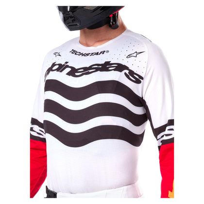 Alpinestars TECHSTAR - DEEP 2025 Cross-Trikot - Schwarz / Weiß