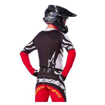 Alpinestars TECHSTAR - DEEP 2025 Cross-Trikot - Schwarz / Weiß