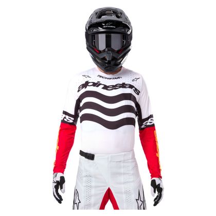 Alpinestars TECHSTAR - DEEP 2025 Cross-Trikot - Schwarz / Weiß