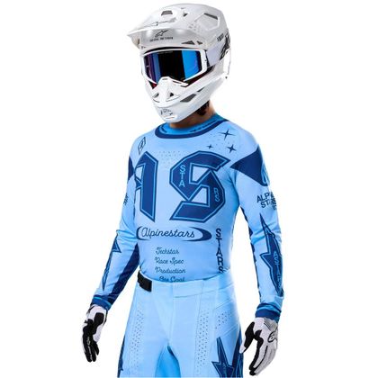 Maillot cross Alpinestars TECHSTAR - STEELER 2025 - Bleu