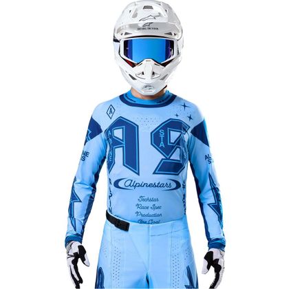 Maillot cross Alpinestars TECHSTAR - STEELER 2025 - Bleu