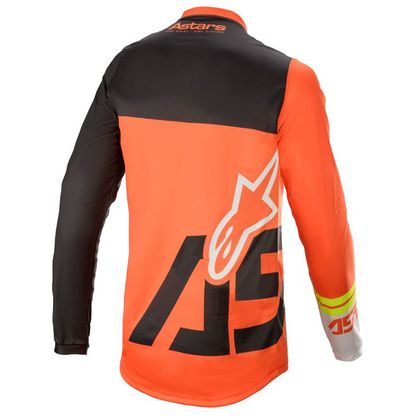 Camiseta de motocross Alpinestars RACER - COMPASS - ORANGE ANTHRACITE OFF WHITE 2021