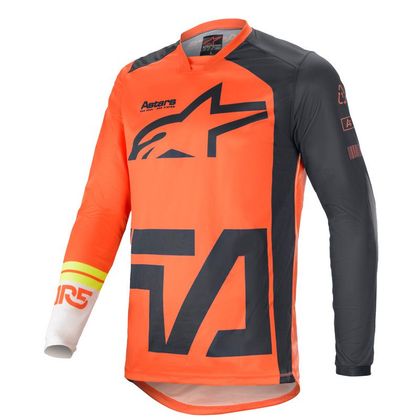 Camiseta de motocross Alpinestars RACER - COMPASS - ORANGE ANTHRACITE OFF WHITE 2021 Ref : AP12109 