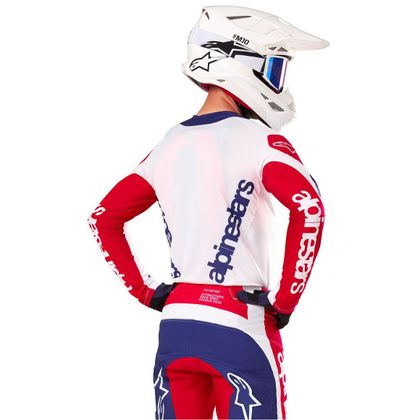 Alpinestars TECHSTAR - BEPERKTE EDITIE - FORTITUDE 2025 Kruisshirt - Rood / Wit