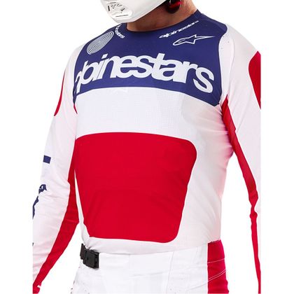 Alpinestars TECHSTAR - BEPERKTE EDITIE - FORTITUDE 2025 Kruisshirt - Rood / Wit